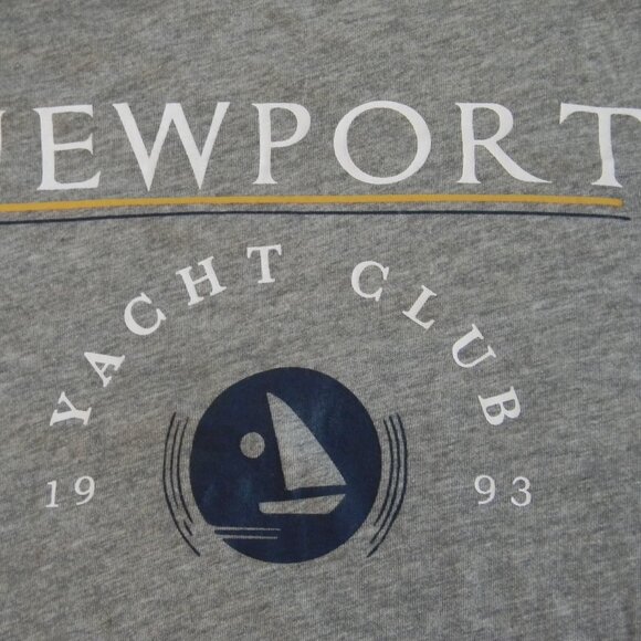 C & C California Long Sleeve Tee Newport Yacht Club Gray Size Small NWT - Picture 4 of 4